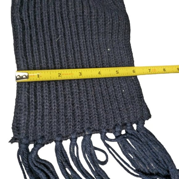 Navy Blue Scarf and Matching Hat One Size Fits Most - Picture 8 of 9